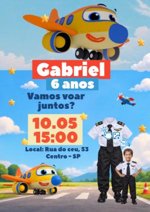 Convite Animado Piloto: Vire o Personagem com sua Foto por IA