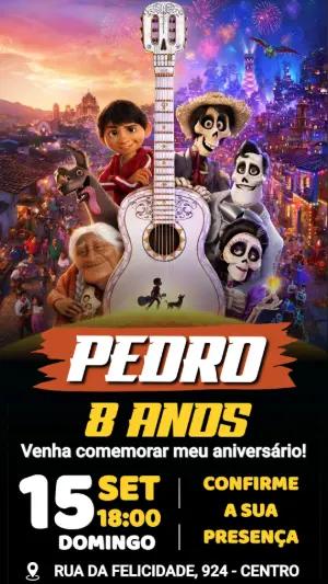 Convite Aniversário Viva: A Vida é uma Festa para Editar