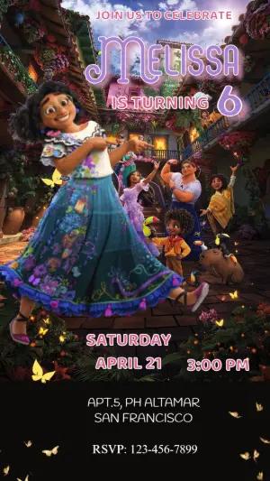 Animated Encanto Birthday Invitation | Editable Video Template
