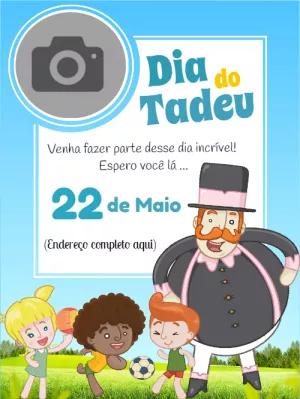 Convite Aniversário Mundo Bita com Foto para Editar Online