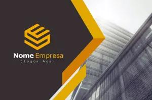 Cartão de Visita Corporativo Abstrato para Editar Online