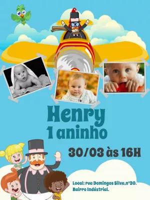 Convite Aniversário Mundo Bita com Foto para Editar Online