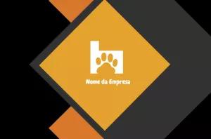 Cartão de Visita Pet Shop com Logo de Patinha para Editar Online