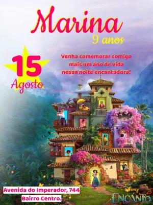 Convite Aniversário Encanto da Família Madrigal para Editar