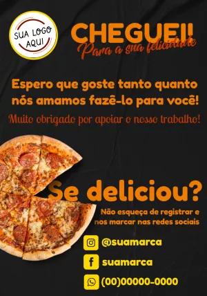 Cartão de Agradecimento Delivery para Editar Online
