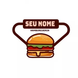 Logo para Hamburgueria Editável para Criar Online