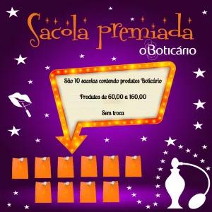Arte Sacola Premiada para Editar Online | Post de Sorteio