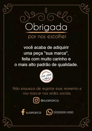 Cartão de Agradecimento pela Compra Elegante para Editar Online