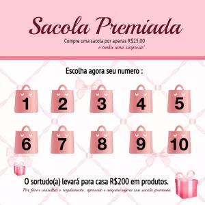 Arte para Sorteio Sacola Premiada Editável Online