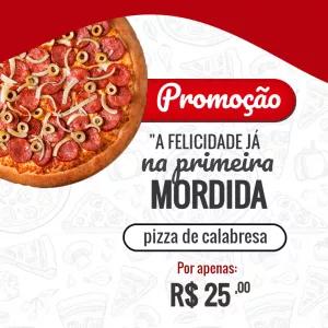 Post de Promoção de Pizza Irresistível para Editar Online