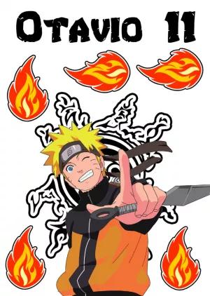 Topo de Bolo Aniversário Naruto para Editar Online