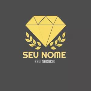 Logo Diamante Editável Online para Criar sua Marca