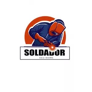 Logo Soldador Profissional Editável para Baixar