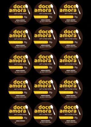 Adesivo para Mousse e Doces para Pote para Editar Online
