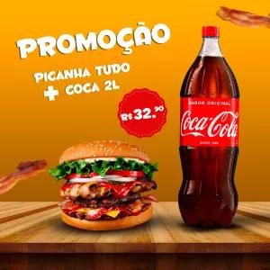 Post Editável de Promoção para Hamburgueria Online