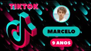 Painel de TV Aniversário TikTok com Foto para Editar