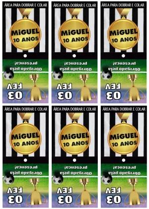Capa de Pirulito Futebol Medalha para Editar e Imprimir