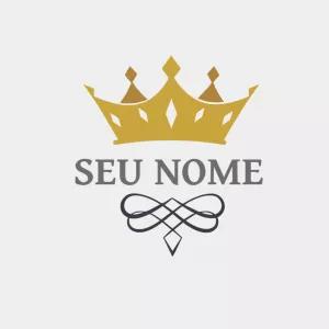 Logo de Coroa Dourada Editável Online para sua Marca