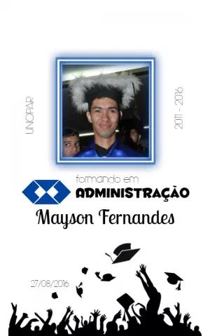 Arte Formatura Administração com Foto para Editar Online