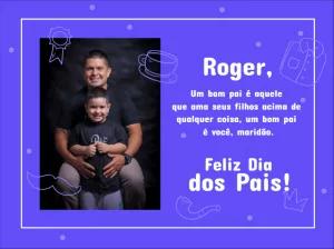 Cartão de Dia dos Pais com Foto para Editar Online