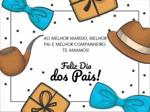 Cartão de Dia dos Pais com elementos clássicos para Editar Online