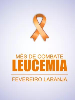 Post Fevereiro Laranja Combate à Leucemia para Editar Online
