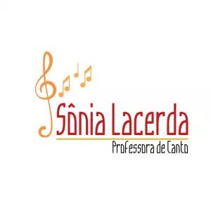 Logo Professora de Canto com Notas Musicais para Editar