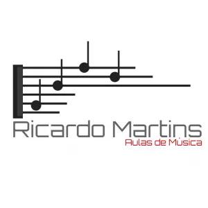 Logo Aulas de Música com Notas Musicais para Editar Online