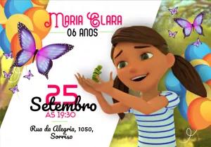 Convite Aniversário Pedrinho e Sofia para Editar Online