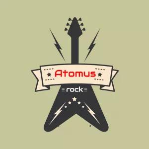 Logo de Banda de Rock com Guitarra para Editar Online