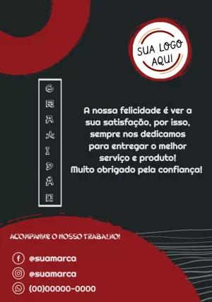 Cartão de Agradecimento pela Compra Moderno para Editar Online