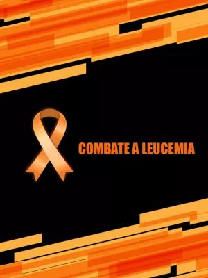Post Fevereiro Laranja sobre Leucemia para Editar Online