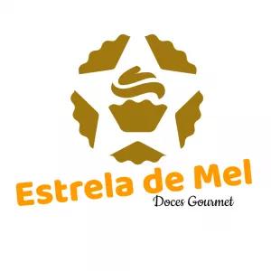 Logotipo Editável para Confeitaria com Estrela e Cupcake