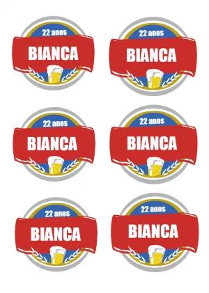 Rótulo de Cerveja para Aniversário Editável Online