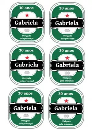 Rótulo de Aniversário Tema Cerveja para Editar Online