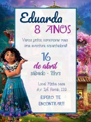 Convite Aniversário Encanto Mirabel para Editar Online