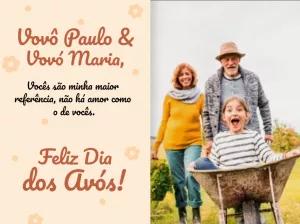 Cartão de Dia dos Avós com Foto para Editar Online