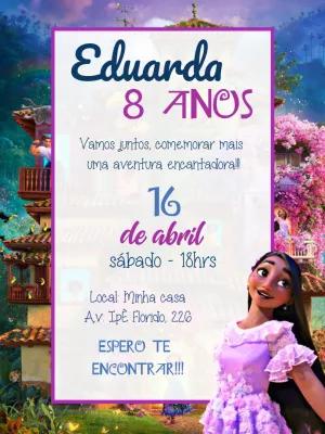 Convite Aniversário Encanto Mirabel para Editar Online
