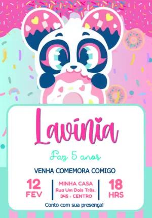 Convite de Aniversário Puket Editável