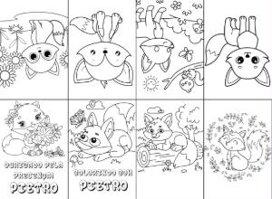 Mini Livro de Colorir Raposinha para Editar Online