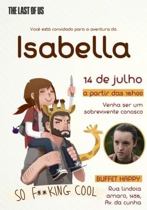 Convite Aniversário The Last Of Us com Foto para Editar