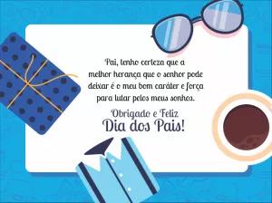 Cartão Dia dos Pais com Elementos Masculinos para Editar