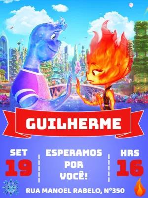 Convite de Aniversário Elementos para Editar Online