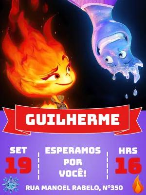 Convite Aniversário Elementos para Editar Online