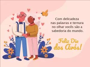 Cartão de Dia dos Avós Ilustrado para Editar Online