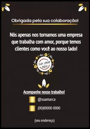 Cartão de Agradecimento Elegante com Logo para Editar Online