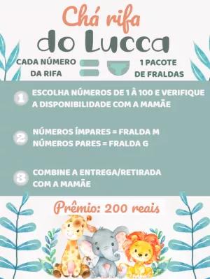 Chá Rifa Safari Aquarela para Editar e Imprimir