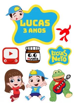 Topo de Bolo Aniversário Aventureiro Azul para Editar Online