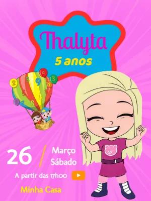 Convite Aniversário Jessi a Aventureira para Editar Online