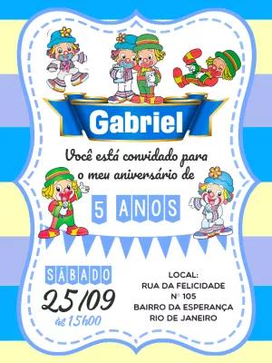 Convite de Aniversário Patati Patatá para Editar Online